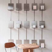 工业风金属不锈钢工作室壁挂墙上装 饰架展示架带隔板收纳架陈列架