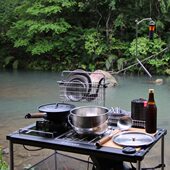 森诺迪专利IGT折叠框架厨房烧烤露营野餐车载组合234单元 铝合金桌