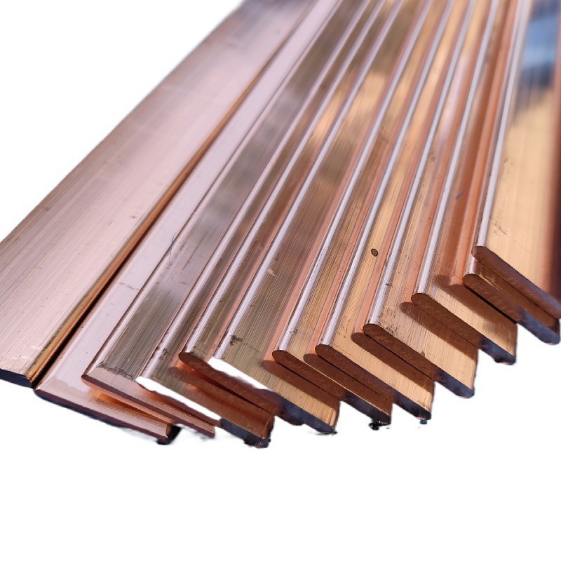 T2紫铜排铜母排工业电气电极镀锡3*15铜条TMY接地导电铜排