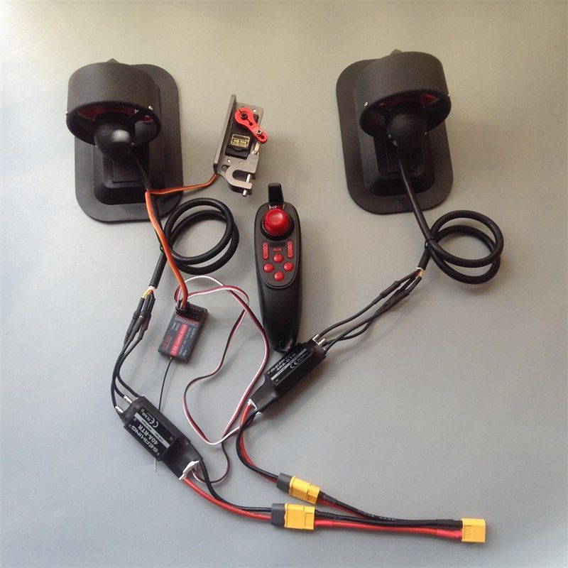 T60水下推进器 3S 12v 拉网船  差速 电动冲浪板皮划艇改装