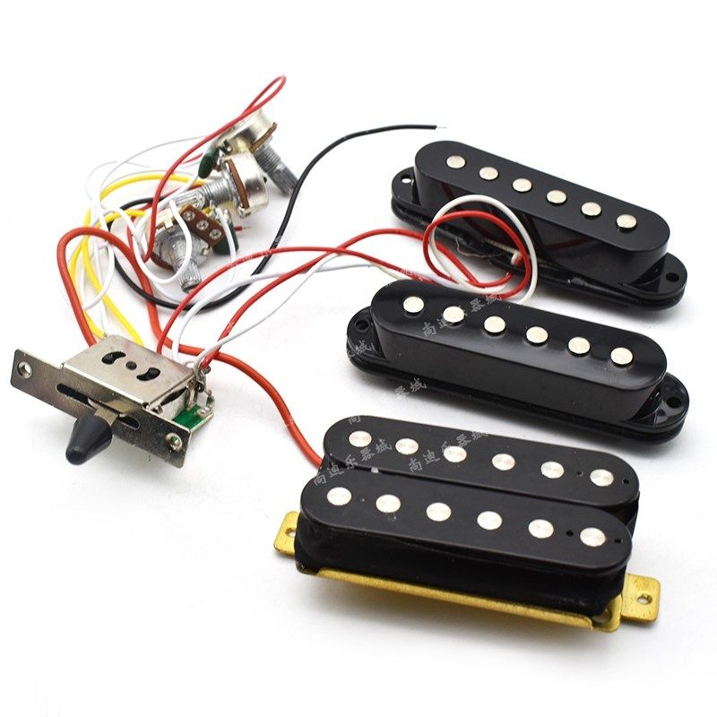 电吉他单单双拾音器全套线路带拾音器电位器 ST电吉他集成线路