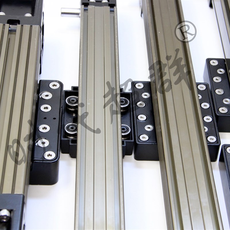 定制57步进/8l0伺服电机同步带模组滑台十字机械臂龙门架导轨