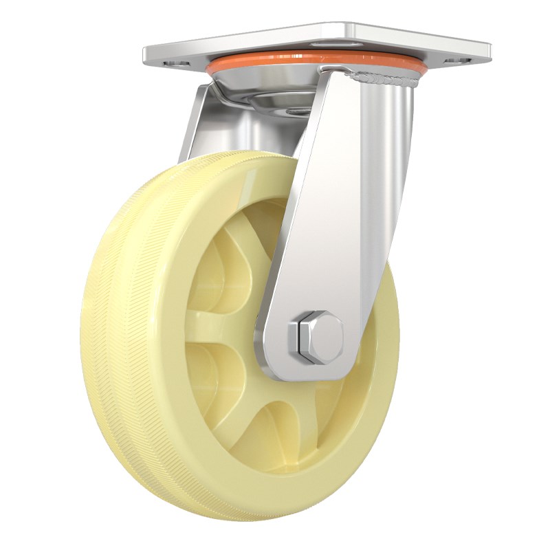 4寸重型尼龙万向轮轮子带刹车568寸小推车拉货车轱辘Y工业定向脚