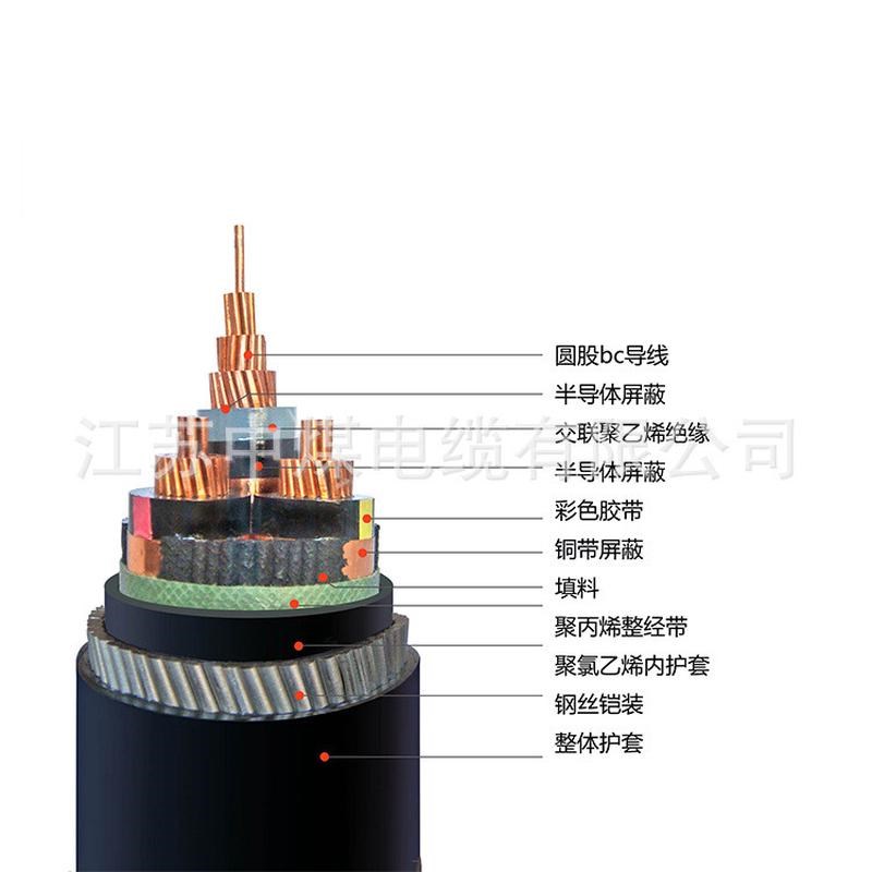 热销厂家供应压中高现货电力电缆护套阻燃铜芯pvc绝缘电缆