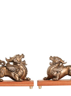 创意招财貔貅摆件陶瓷工艺品办公室客厅桌面家居装饰乔迁开业礼品