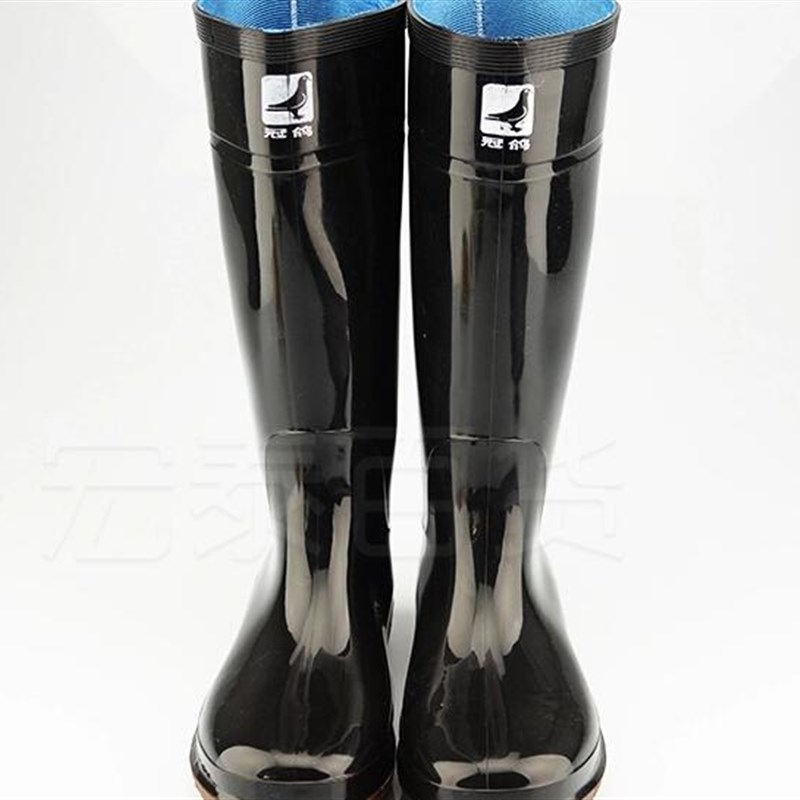 冠鸽雨鞋 男 雨靴 高筒 半中筒靴子 塑胶套鞋 胶鞋雨鞋