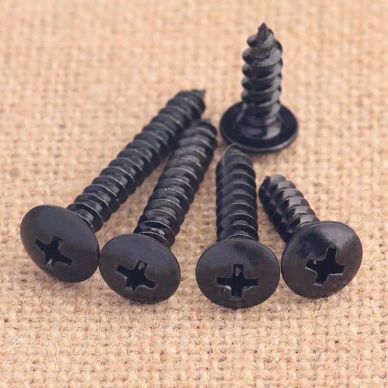 加硬黑色十字扁头自攻k螺丝 m3.5尖尾螺钉m3*x8x10x12x14x16x20x2