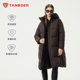 羽绒服女长款 坦博尔冬季 新款 过膝大被子连帽暖背加厚保暖蓄热外套