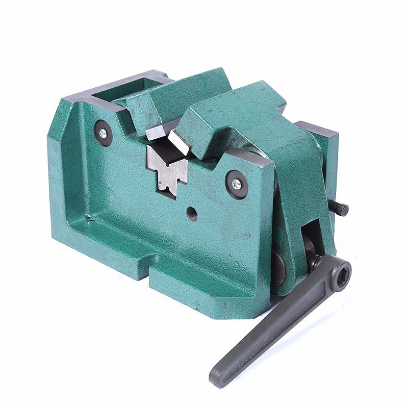 极速锯床台式钻床铣床专用夹具立卧两用圆钢v型 v口台虎钳机用平