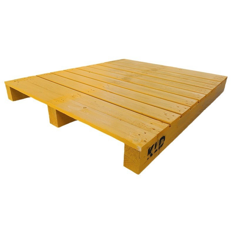 喷漆木卡板叉车实木叉车平面叉车垫板四面进叉木托盘生产厂家