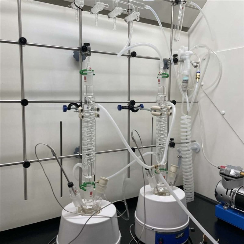 通风柜合成架不锈钢网格架子蒸馏架PP连接杆双排管固定架冷凝塔架