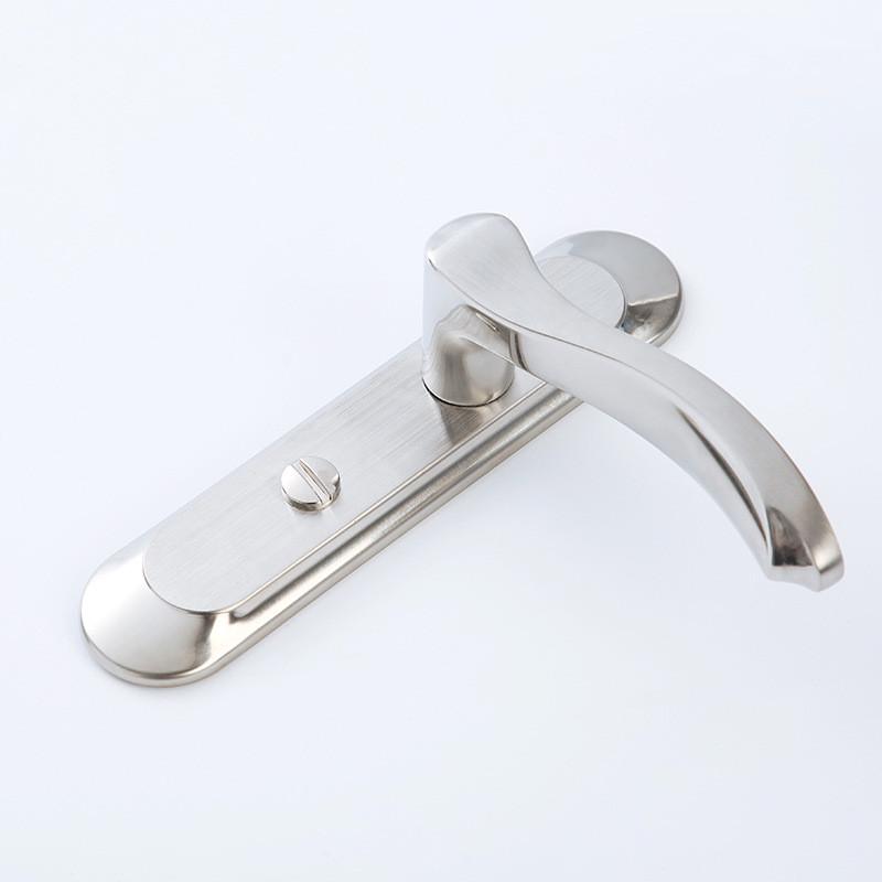 304不锈钢卫生间门锁无钥匙静音洗手间厕所厨房卧室铝合金通用型