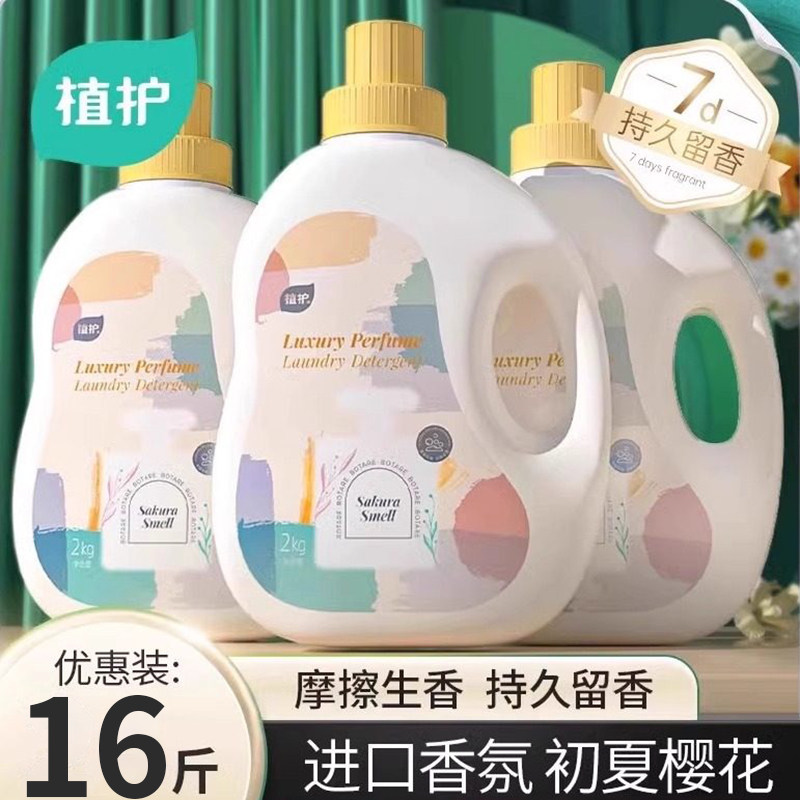 植护初夏樱花洗衣液官方正品香味持久留香补充袋装整箱批家用香氛