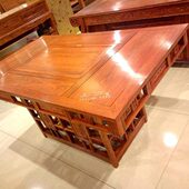 东阳花梨木红木功夫茶桌茶台茶几实木仿古刺猬紫檀龙凤茶桌椅组合