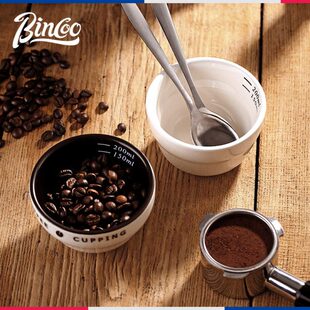 Bincoo杯测碗品评杯碗加厚陶瓷咖啡评测杯杯测勺咖啡勺风味测杯