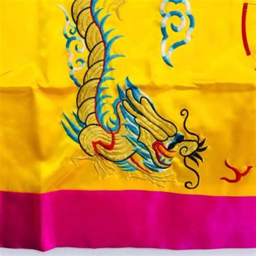 道家用品道士法坛 道法自然桌围1.2米太极八卦双龙桌布一米二绣花