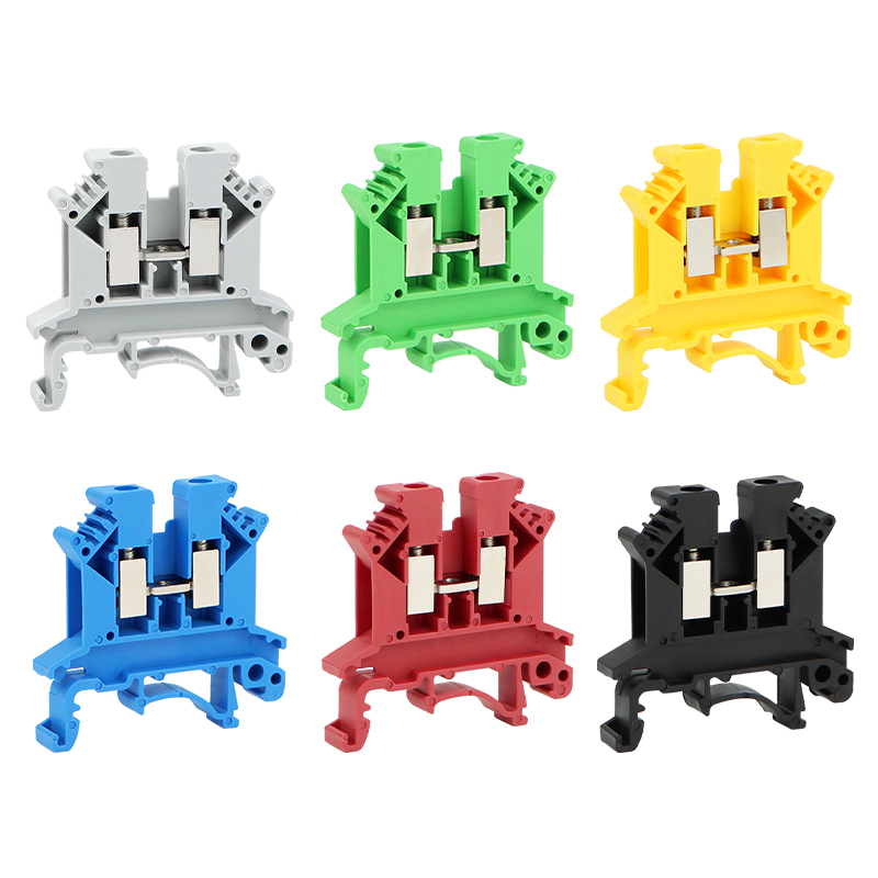 UK2.5B导轨式接线端子UK3N 5N 6N 10N双层电压电流X保险接地端子