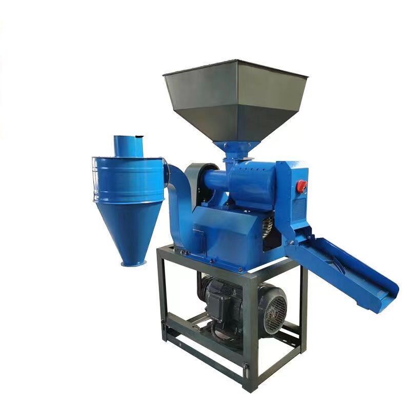 2023款商用细糠碾米机自动上料粉碎一体机去石震动碾米去皮碾米