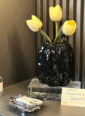 创意简约财富丰收陶瓷南瓜摆件轻奢客厅高档玄关酒柜电视柜装饰品