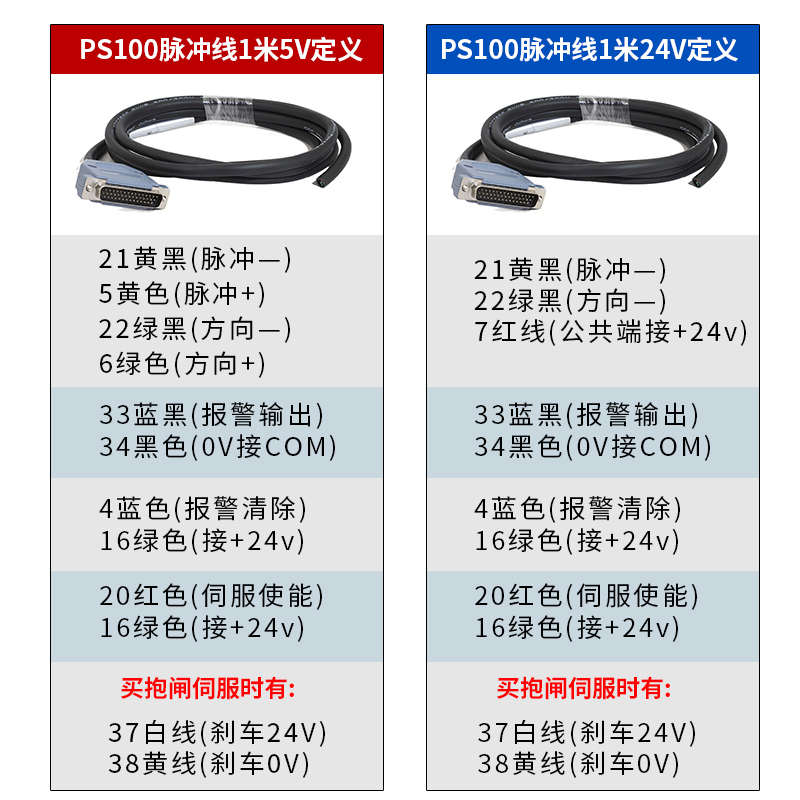40/60/80交流伺服电机驱动器刹车总线100/200/400/600/750/1000W