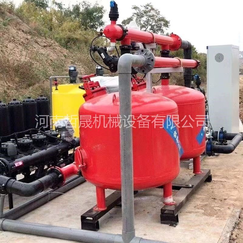 全自动反冲洗砂石过滤器大棚高标准农田灌溉设备砂石叠片过滤器