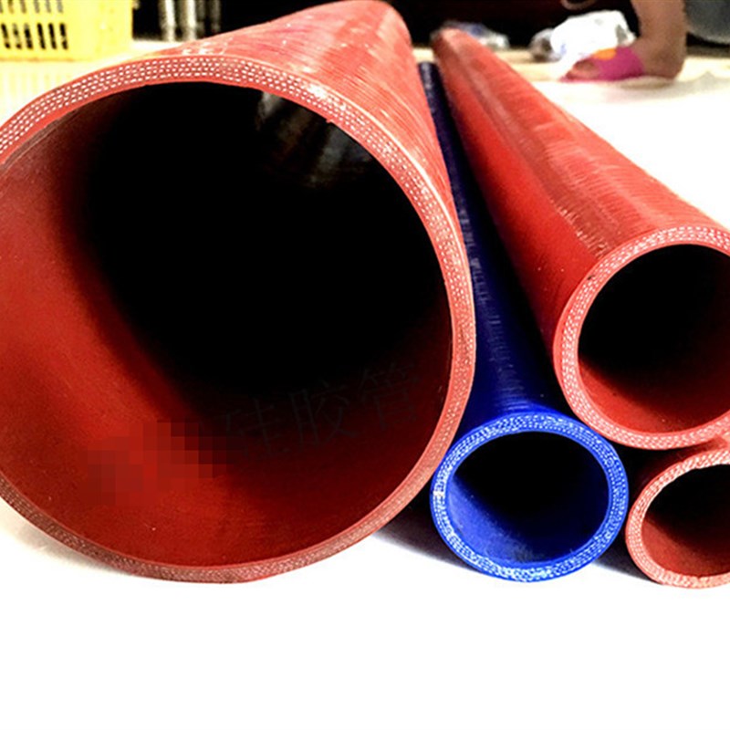 耐高温高压红色硅胶软管夹布夹线米管加厚黑色大口径电晕机硅胶管