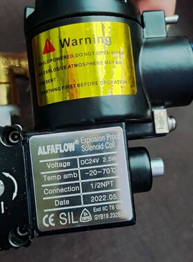 ALFAFLOW隔爆Solenoid Valve电磁阀ESV-ASD24P