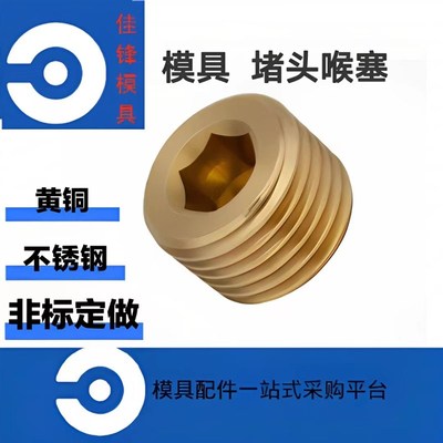 DME不锈钢模具堵头黄铜堵头PT BP BSP喉塞 MSWT/MSWTS现货当天发