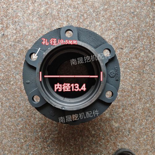 新源B75C75胶轮式挖掘机 加大后轮毂芯 后桥轮芯  半轴12个螺丝
