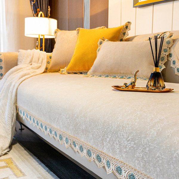 【唯蒂妮】沙发垫轻奢风现代简约高档皮座垫四季通用防滑靠背套罩