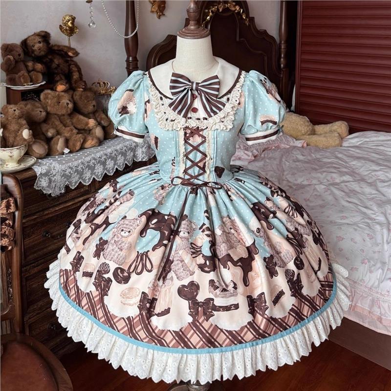 现货薄巧op甜厨心动玩偶原创实体店设计lolita图甜款可爱