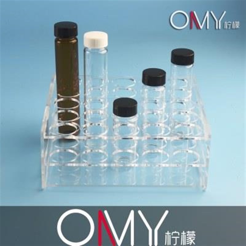 有机玻璃样品瓶架 25孔 可放2s0ml 30ml 40ml 60ml玻璃瓶 孔径29m