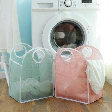 居家日用网格脏衣篮 便携式收纳篮折叠手提收纳框,收纳整理,脏衣篮,淘宝优惠券,粉丝福利购,淘宝优惠卷