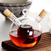 香油瓶小醋瓶厨房用品玻璃油壶酱油瓶子油醋壶双层二合一厨房餐厅