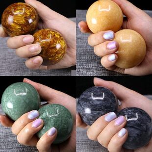 练手指灵活球手指灵活度训练器老年人手部锻炼练手玉石球健身球手