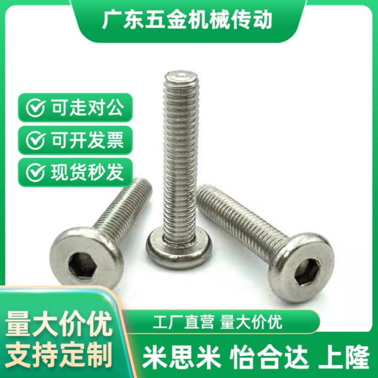 TAF52-M2.5/M3l/M4/M5/M6/M8-L3/L4/L5/L6/L8/L10/WL12超短头螺钉