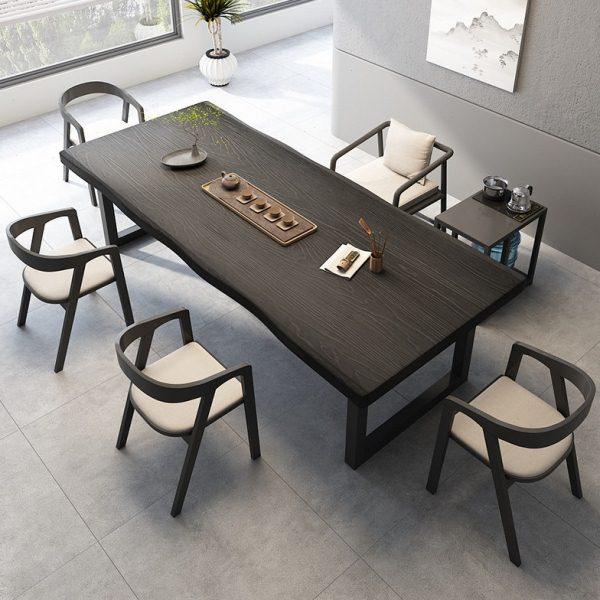 全实木碳化茶桌椅组合客厅家用整板泡茶桌功夫禅意黑色侘寂风茶台,住宅家具,家用茶台/茶桌,淘宝优惠券,粉丝福利购,淘宝优惠卷