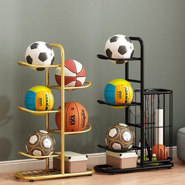 篮球收纳架室内家用摆放羽毛球收纳框体育运动健身器材球类置物架,收纳整理,运动器材收纳用具,淘宝优惠券,粉丝福利购,淘宝优惠卷