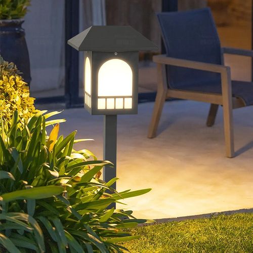 简约中式庭院灯高杆路灯室外别墅花园草地景观S灯民宿酒店草坪灯