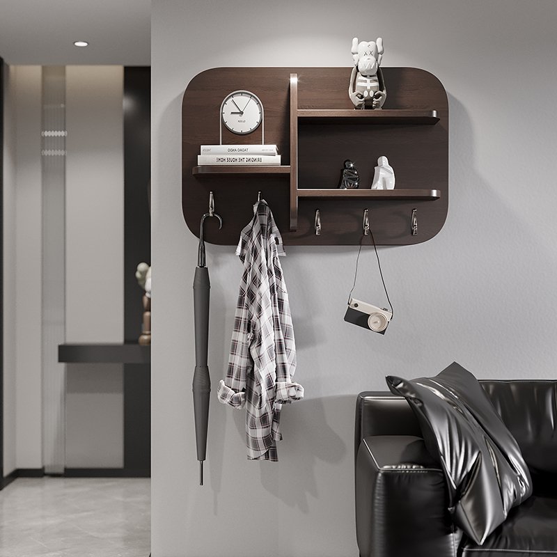 推拉电表箱遮挡装饰画电源电闸盒创意轻奢搁板架挂画可翻盖配电箱