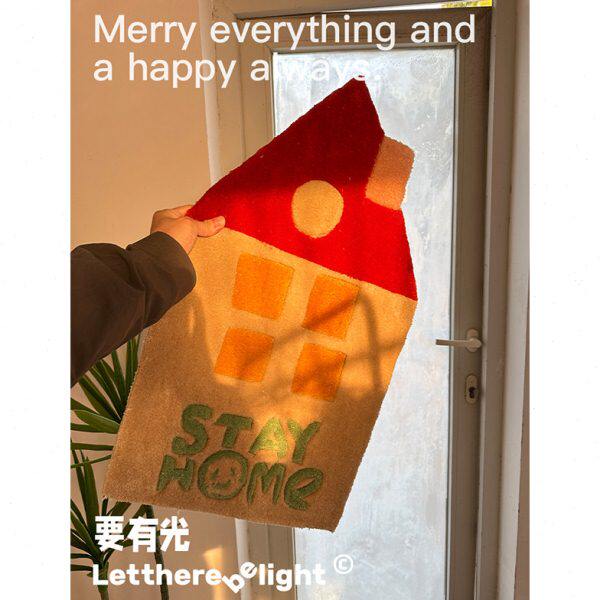 要有光“圣诞”系列原创插画手工剪花可上墙挂毯地毯坐垫墙面装饰