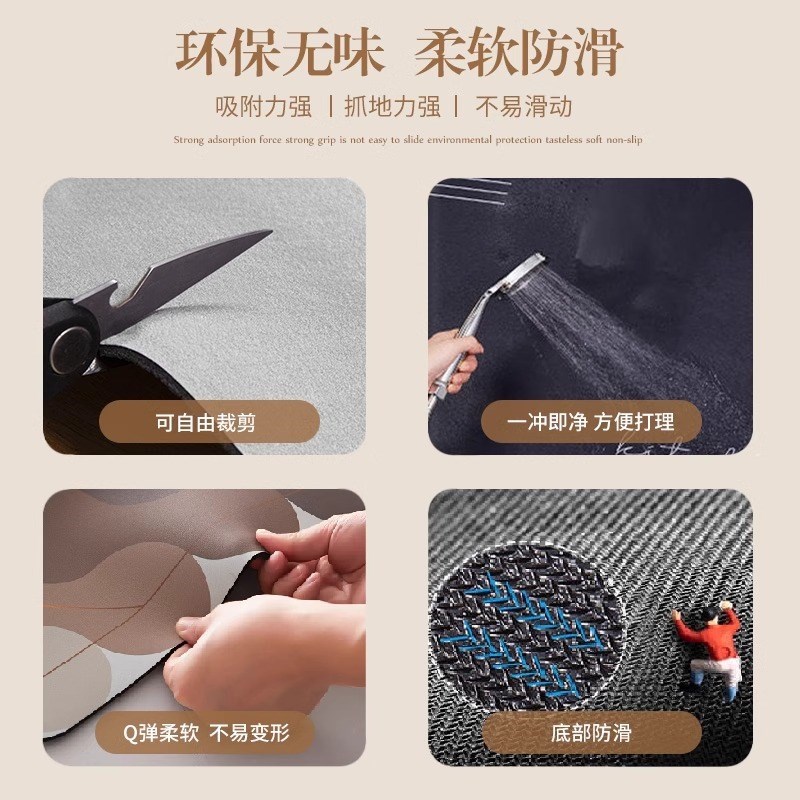 中式茶垫茶席茶台吸水垫防烫隔热桌垫布台面厨房沥水垫