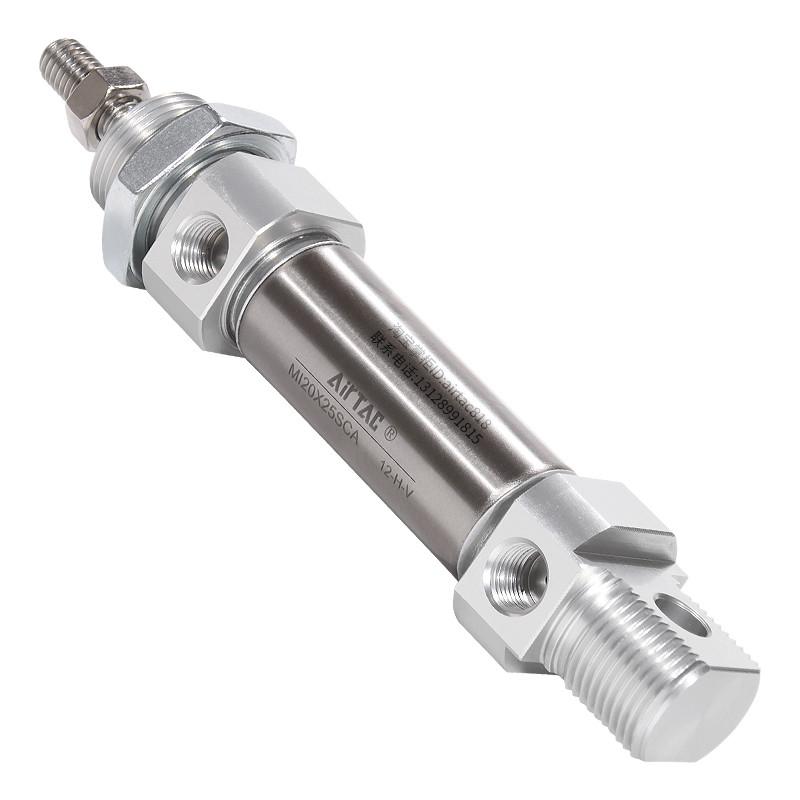 亚德客不锈钢迷你气缸MI16/20/25*25 50 75 100 125 150 175~500S