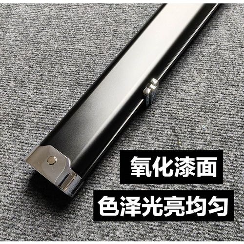 高档三槽铝合金台球杆盒一体通杆双槽斯诺克球杆盒黑8桌球杆盒