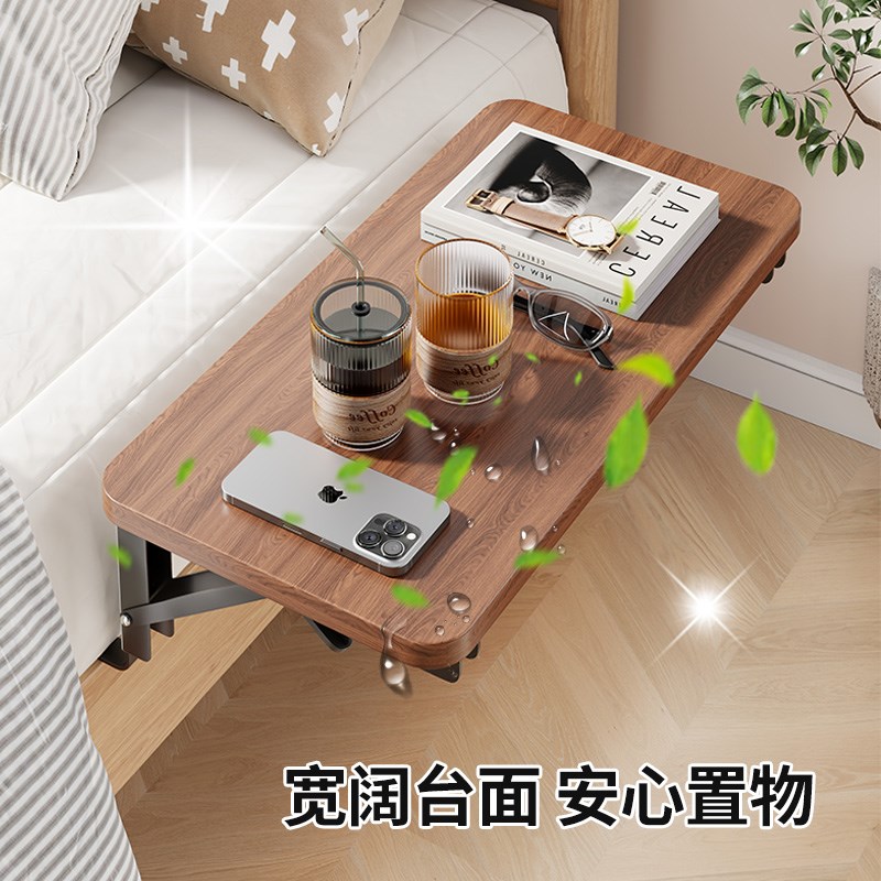 床头柜床边可折叠置物架卧室床边收纳层架小户型家用边柜床侧置物