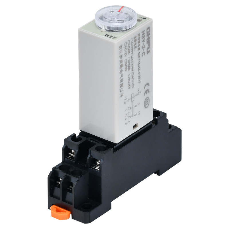 通电延时H3Y-2/4-C 可调交流控制器开关220v24v12V小型时间继电器
