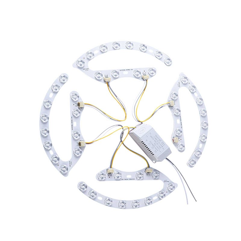 美规110V灯芯吸顶灯替换芯马蹄灯片圆形灯条护眼光源开关三色变光