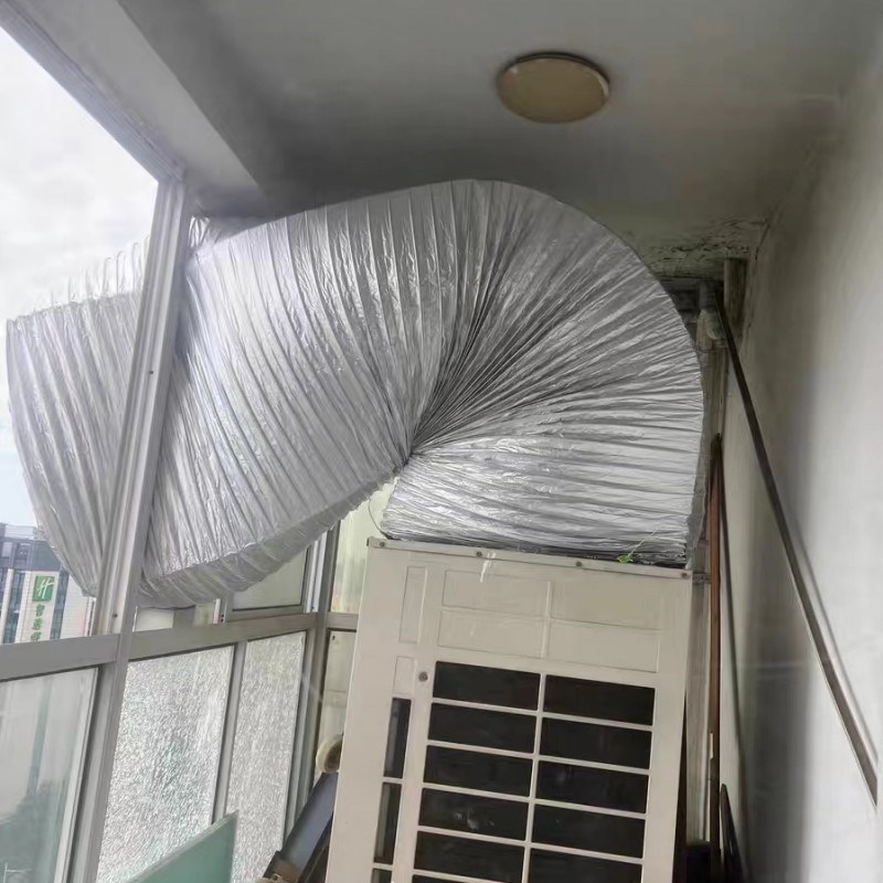 加厚PVC空调外机导风管排风管铝箔大口径耐高温500 600 700 800