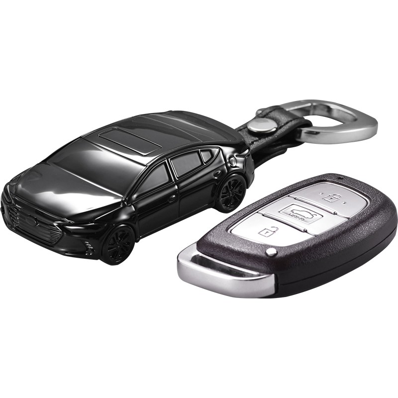 适用北京现代汽车钥匙保护套壳包扣领动菲斯塔朗动名图ix35模型