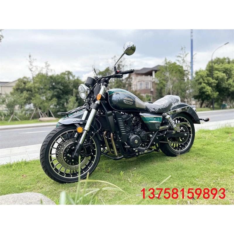 飞翎500边三轮双缸水冷偏三轮侉子摩托车英伦覆古机W车侉子可上牌